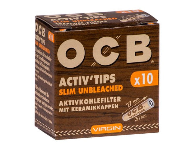 OCB® | Virgin - activated carbon filter - Ø 7mm (50 pieces)