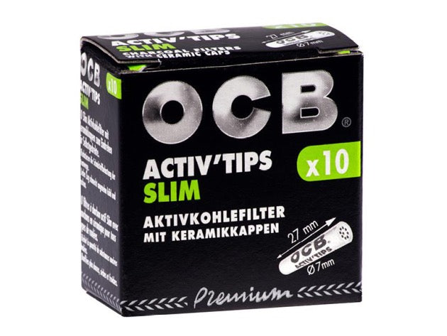 OCB® | Aktivkohlefilter - Ø 7mm (10stk.)