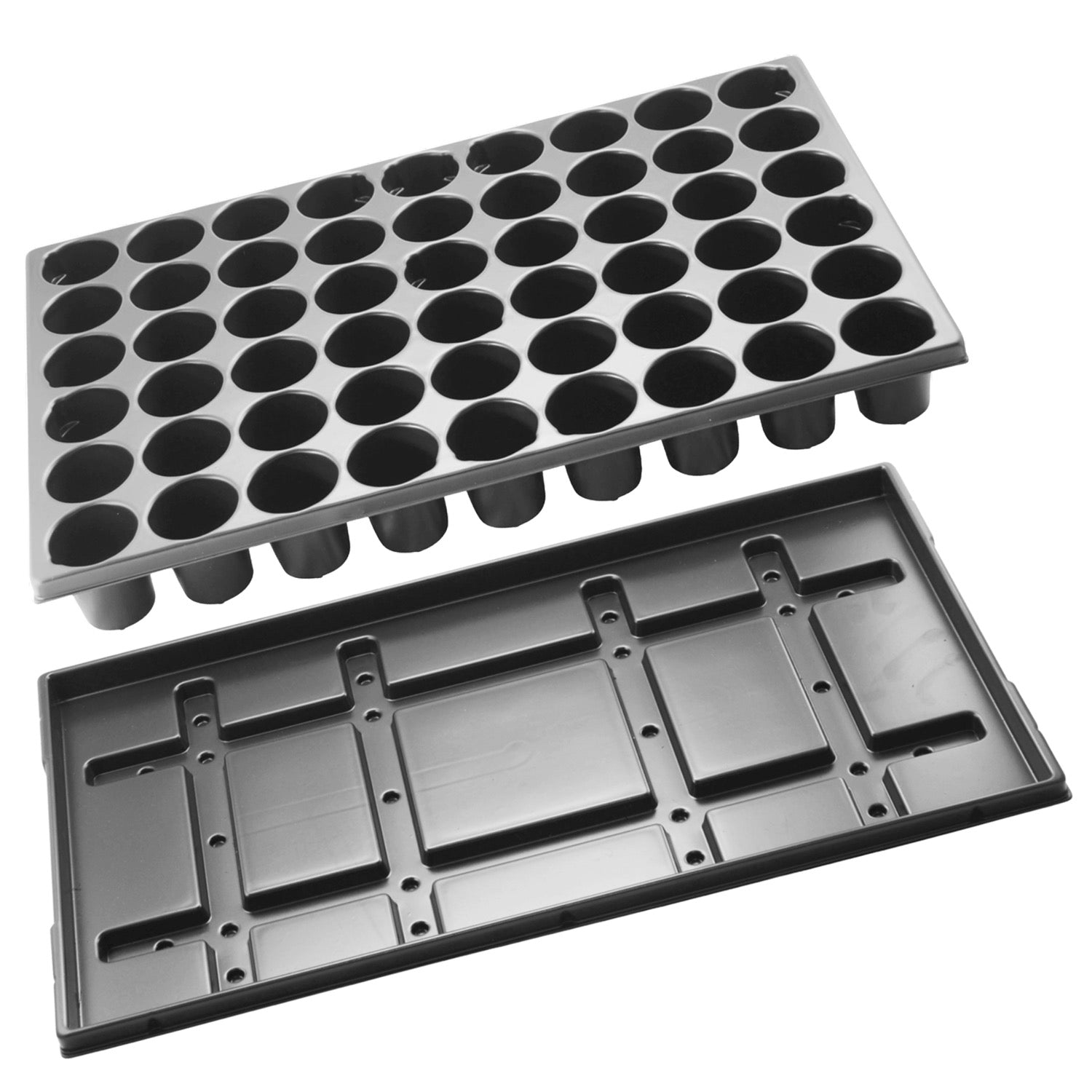 Growing trays with 54 plant holes + saucer 