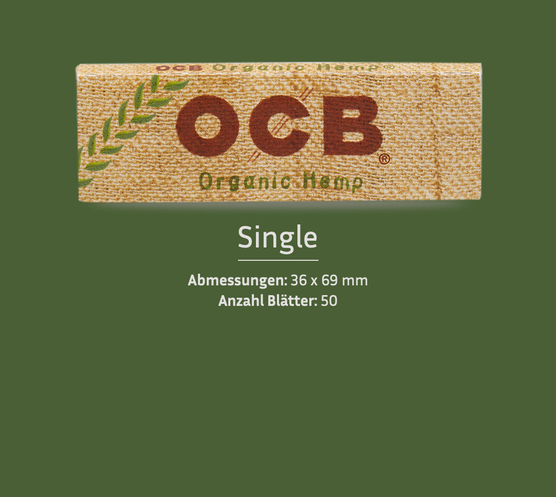 OCB® | Heftchen - Organic Hemp (Vegan)