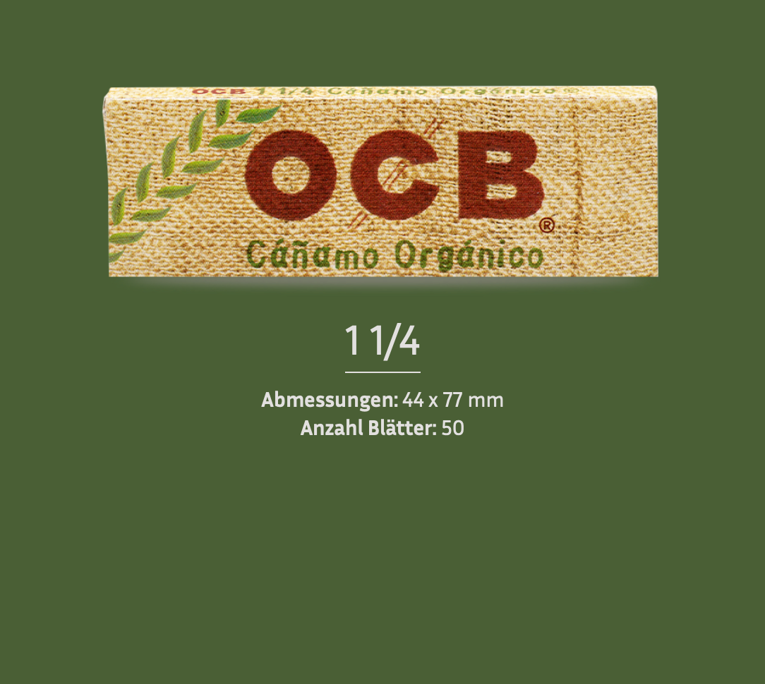 OCB® | Booklet - Organic Hemp (Vegan) 