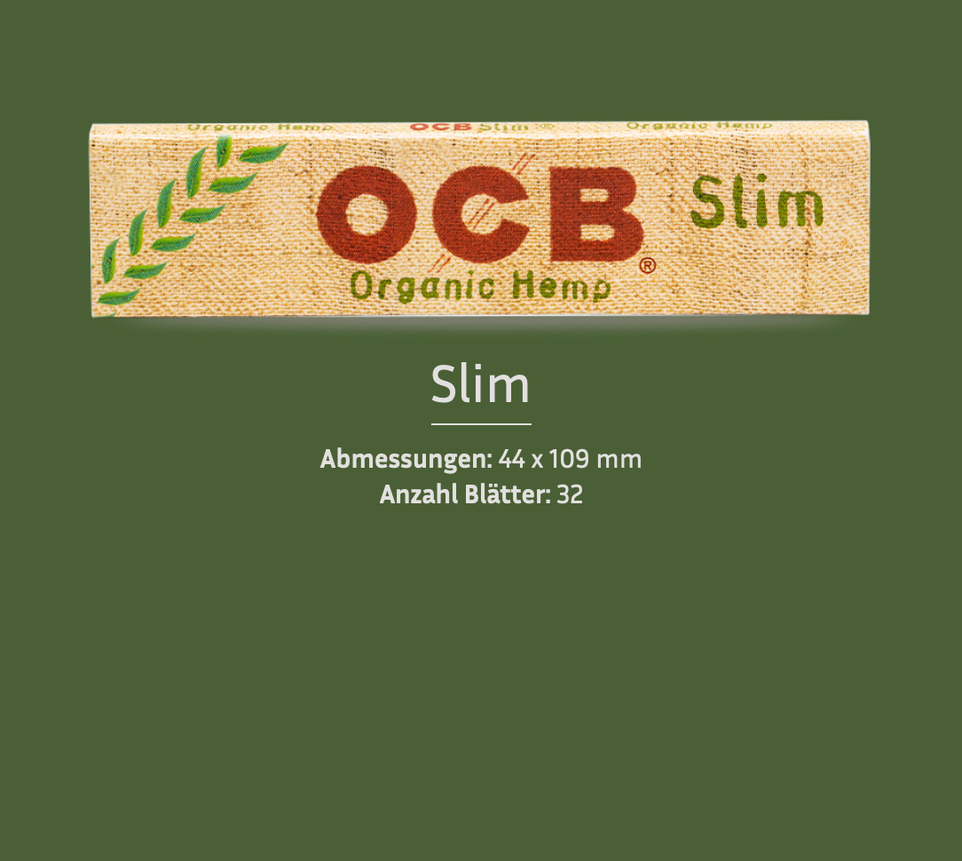 OCB® | Booklet - Organic Hemp (Vegan) 