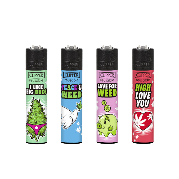 CLIPPER® | Weed slogan 11 - 4er Set