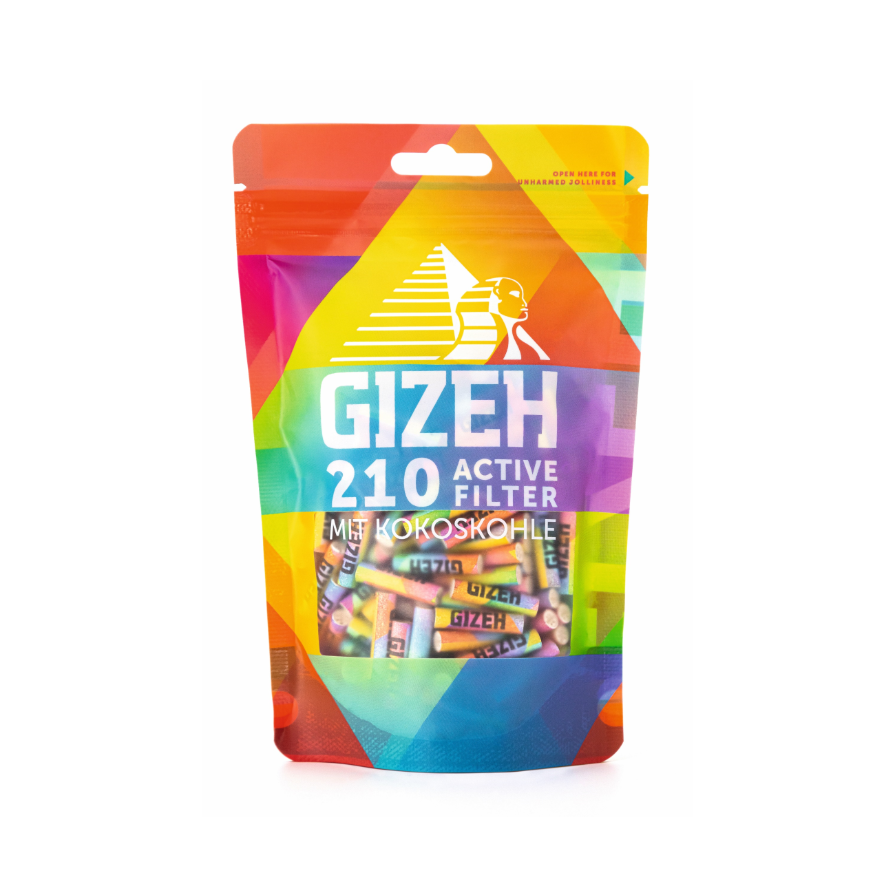 GIZEH® | Activated carbon filter - Rainbow Ø 6mm (50 pieces)