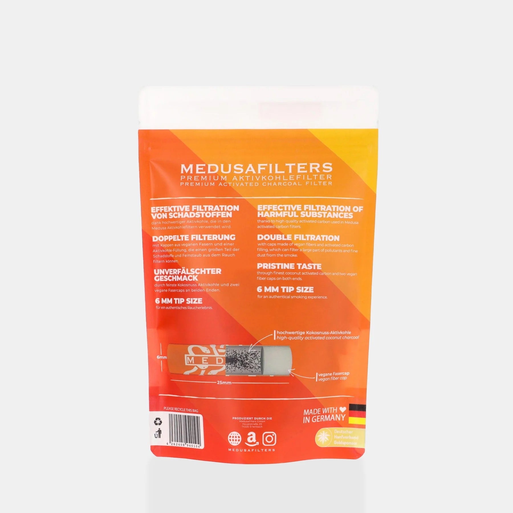 Medusafilters Sunset Edition 250 stk Infoseite