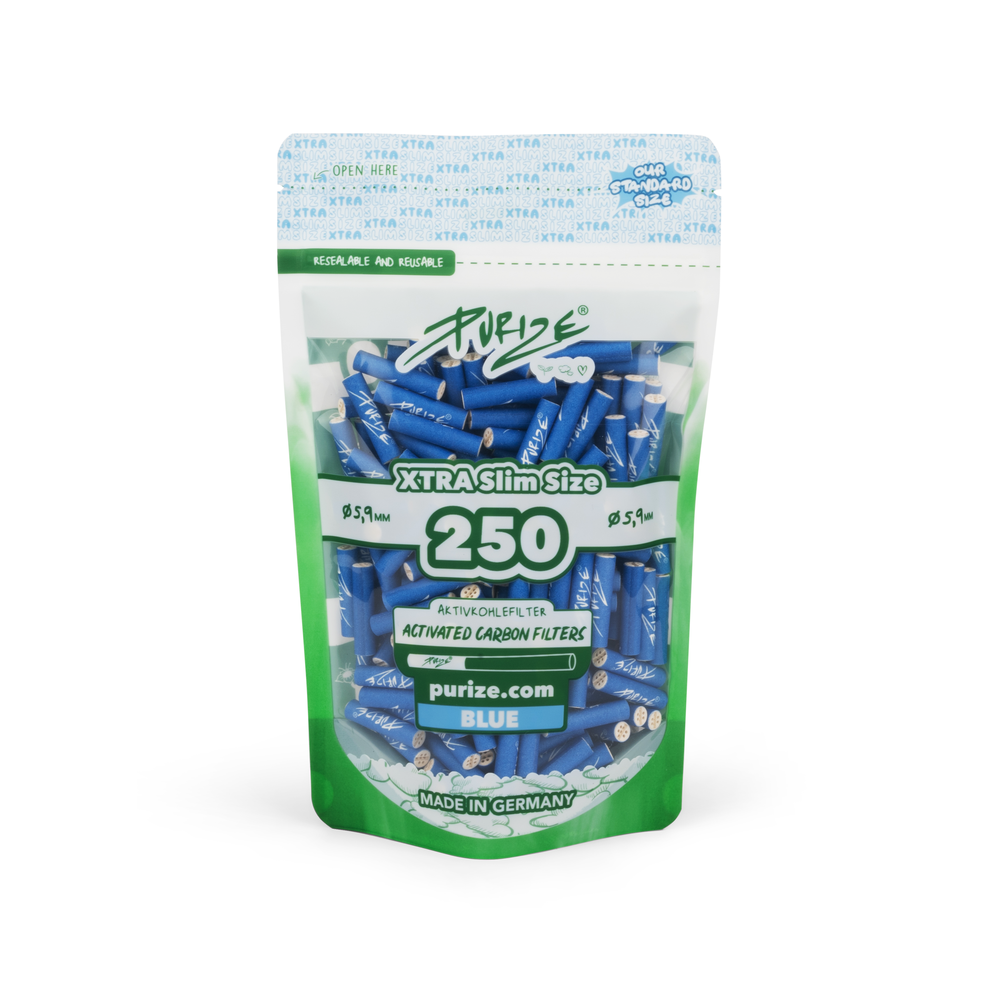 Purize Xtra Slim 250 in blau