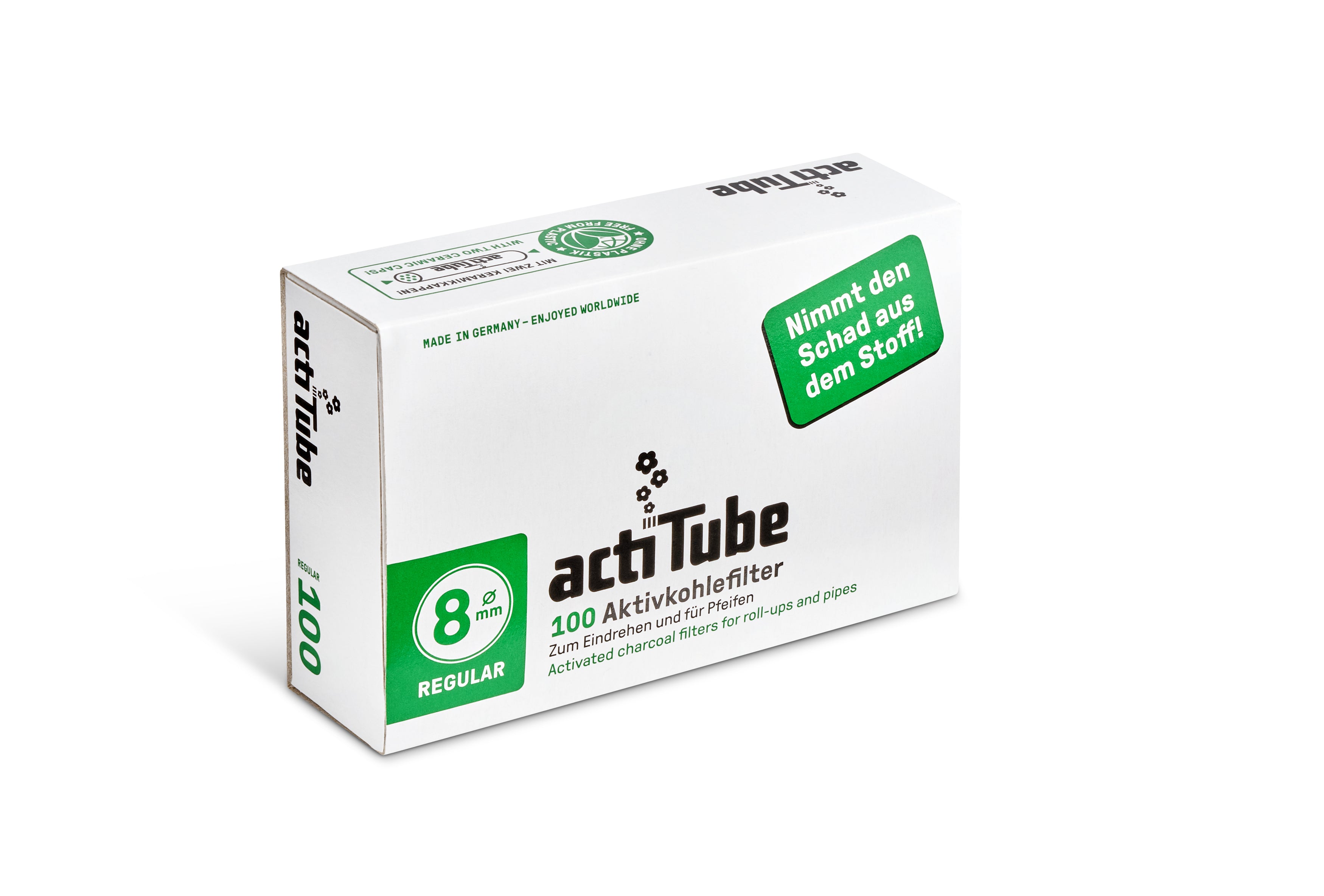 ActiTube® | Activated carbon filter - Ø 8mm (40 pieces) 