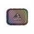 GIZEH® Trippy Rolling Tray – stylisches Metall-Tray mit hypnotischem Muster.